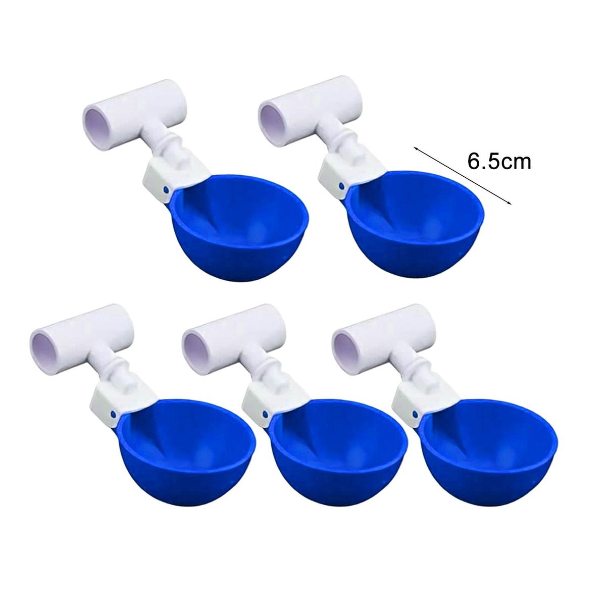 5Pcs Chicken Waterer Large Automatic Chicken Waterer Cup Blue