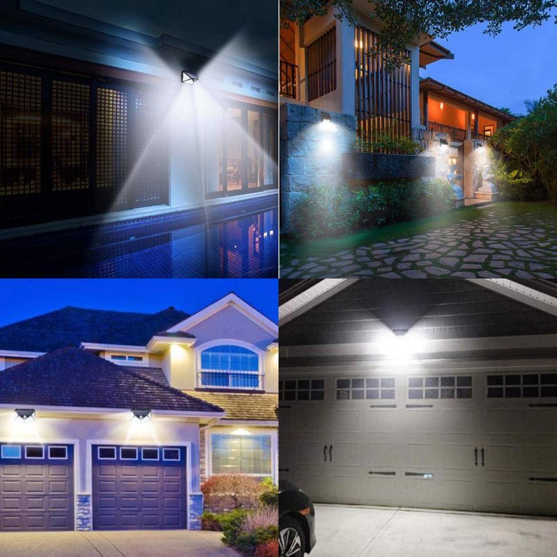 Outdoor LED Waterproof Security Wall Small Night Light Motion Sensor Wall Light (2 Sets)