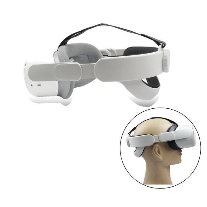 Adjustable VR Head Strap Elite Strap For Oculus Quest 2 Full Coverage