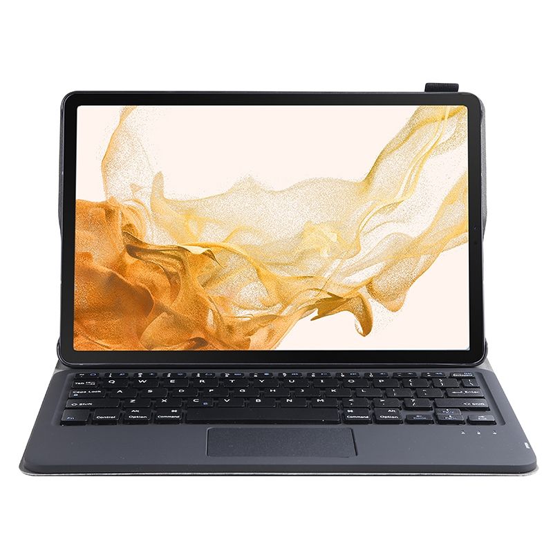 Bluetooth Keyboard Leather Case For Samsung Galaxy Tab S8 11 Inch SM-X700 / SM-X706(Blue)