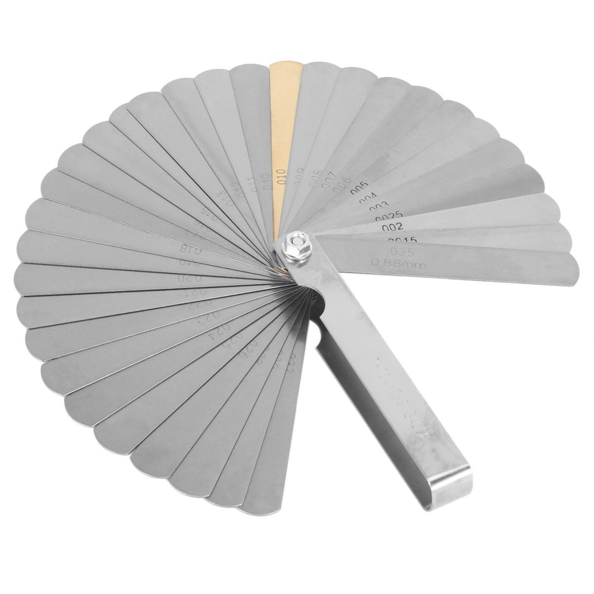 32 set distance gauge feeler gauge valve teaching feeler gauge 0.04-0.88 mm gap dimension