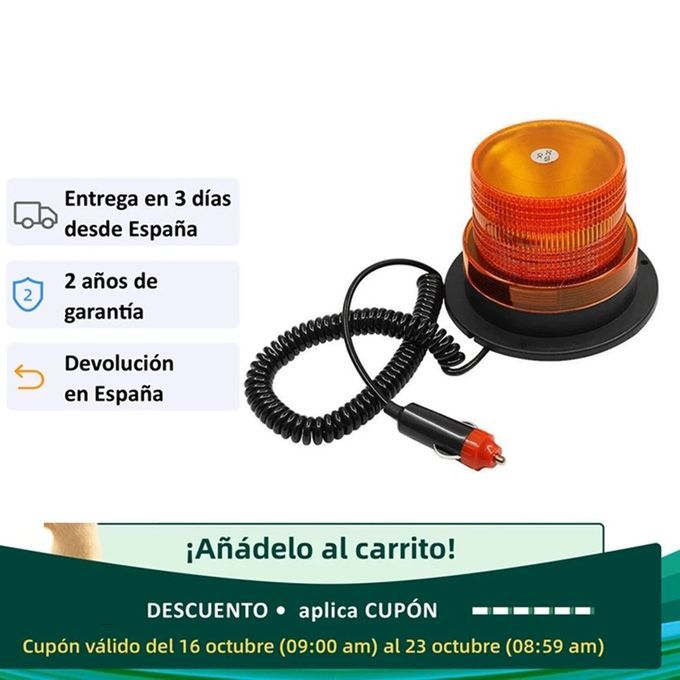 Emergen Y Flash Strobe    Ar Rotating Traffi  Safety Warning Lights-orange