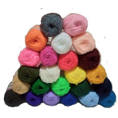 24 Pieces Colorful Knitting Yarn + 12 Crochet Pins