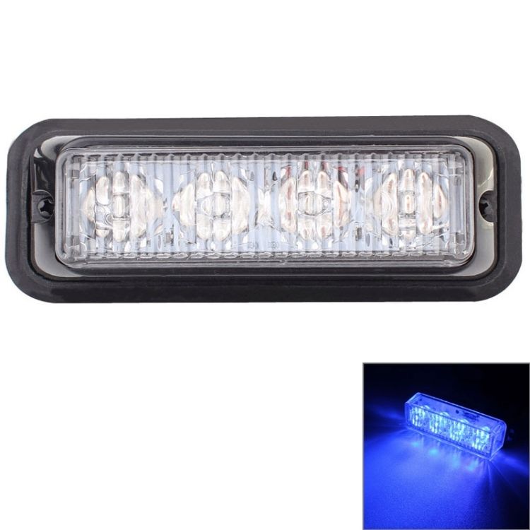 12W 720LM 6500K 3-LED Car Flashing Warning Signal Lamp