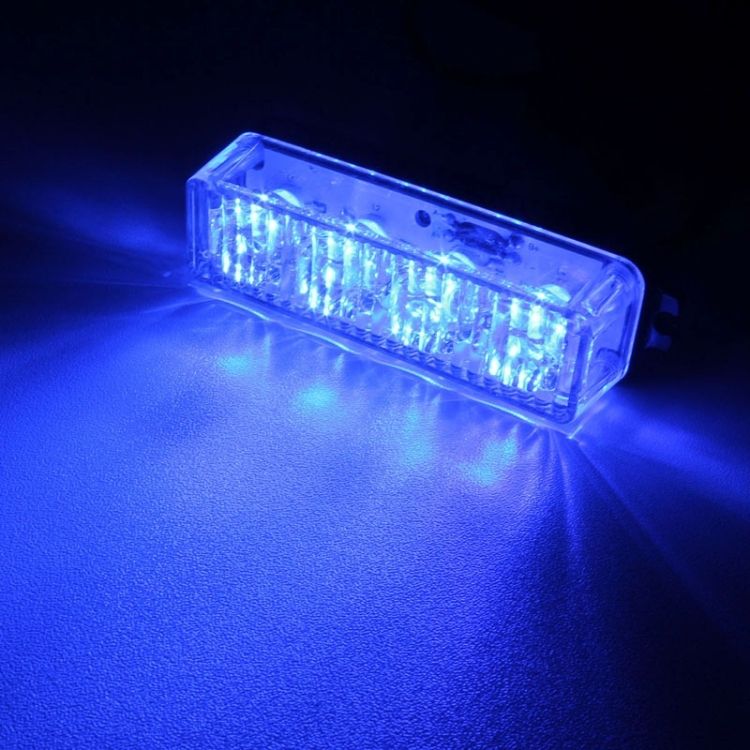 12W 720LM 6500K 3-LED Car Flashing Warning Signal Lamp