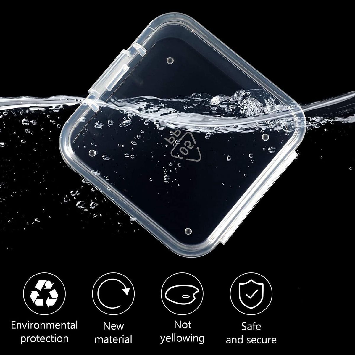 6 Pieces Mini Plastic Clear Storage Box for Collecting Small Items, Beads, Jewelry, Business Cards