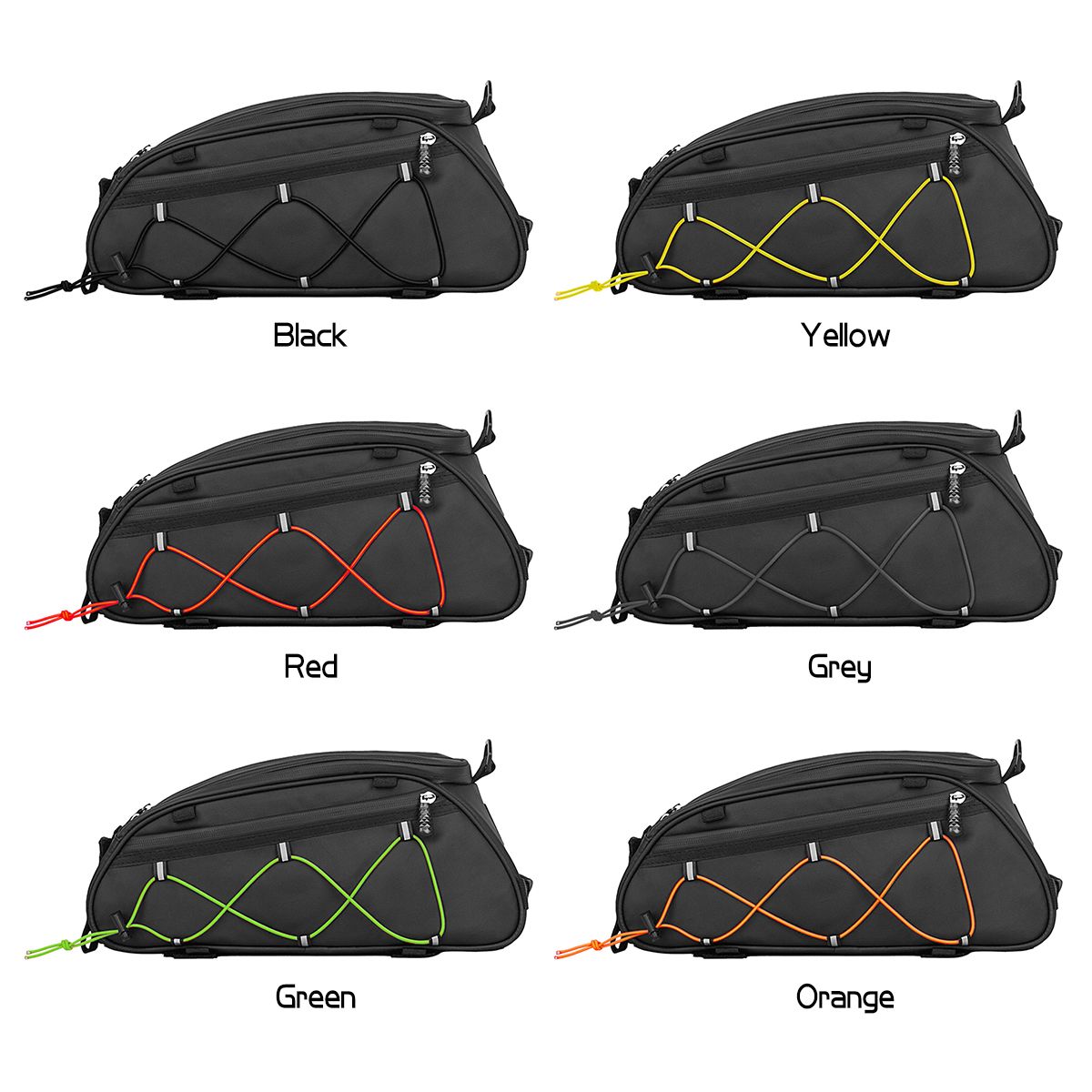 3-In-1 Bike Rack Bag Trunk Bag Waterproof Bicycle Rear Seat