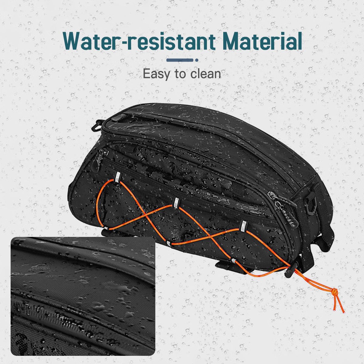 3-In-1 Bike Rack Bag Trunk Bag Waterproof Bicycle Rear Seat