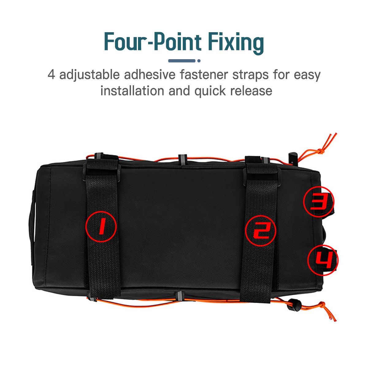 3-In-1 Bike Rack Bag Trunk Bag Waterproof Bicycle Rear Seat