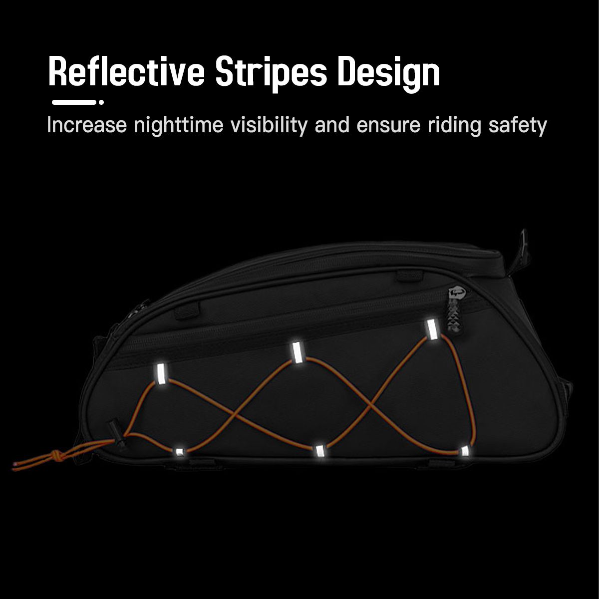 3-In-1 Bike Rack Bag Trunk Bag Waterproof Bicycle Rear Seat