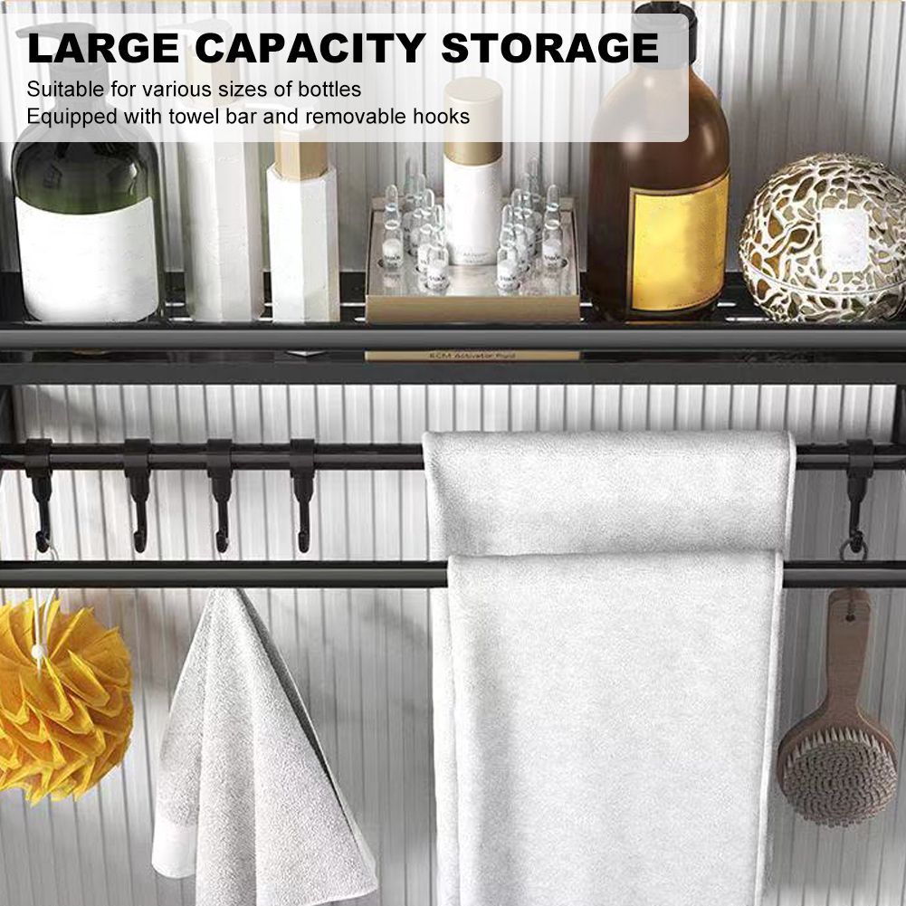 Bathroom Rack Wall-mounted Towel Rack- Single Layer - 60cm