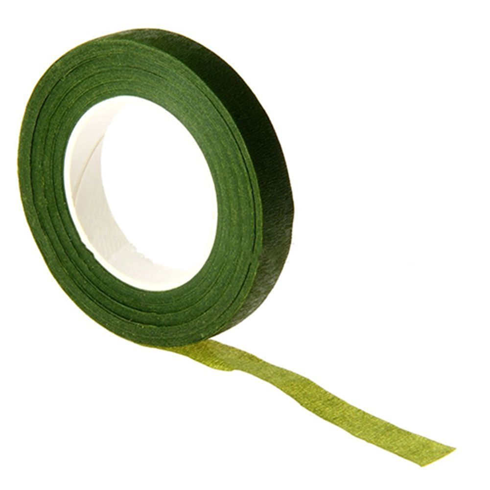 11 Inch Green Paper Tape Flower Stem Wrap Floral-Green