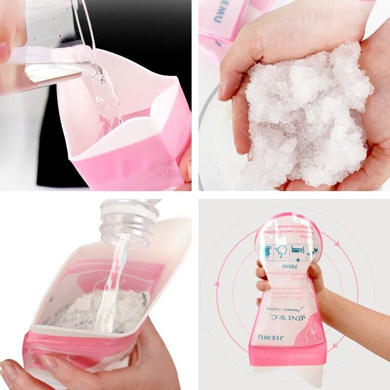 Emergency Car Urine Bags 700ML Mobile Toilets For Camping Travel Traffic Women Portable Outdoor Disposable Pee Bag