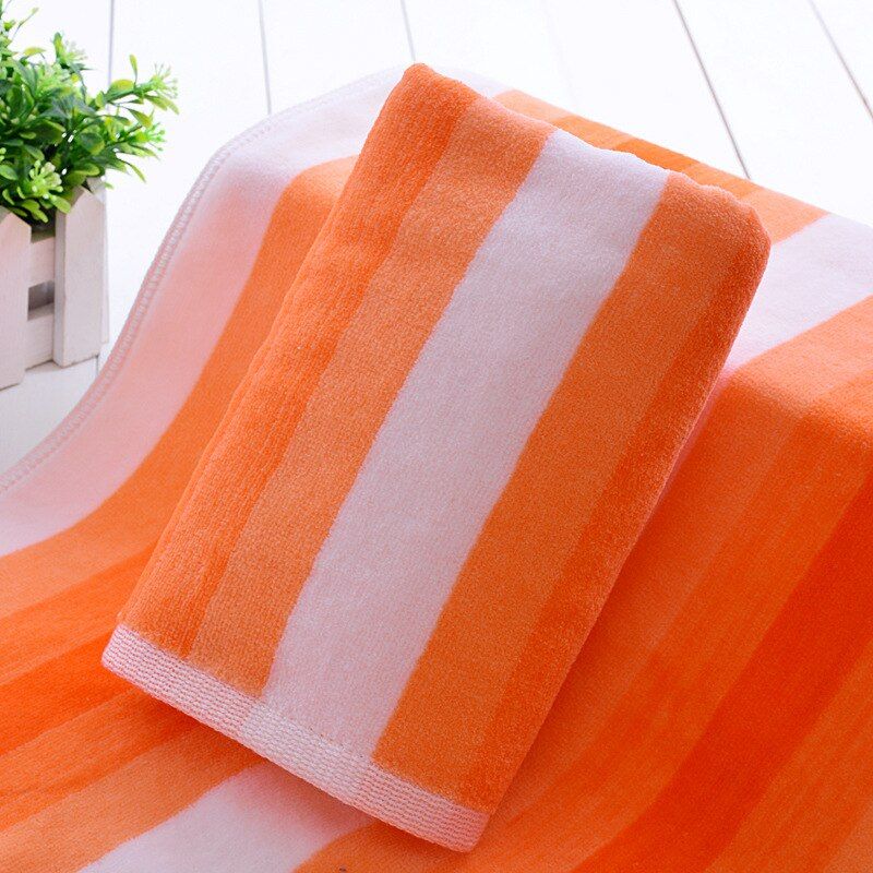 Multicolor Mosaic Striped  Washcloth Bathroom Towel