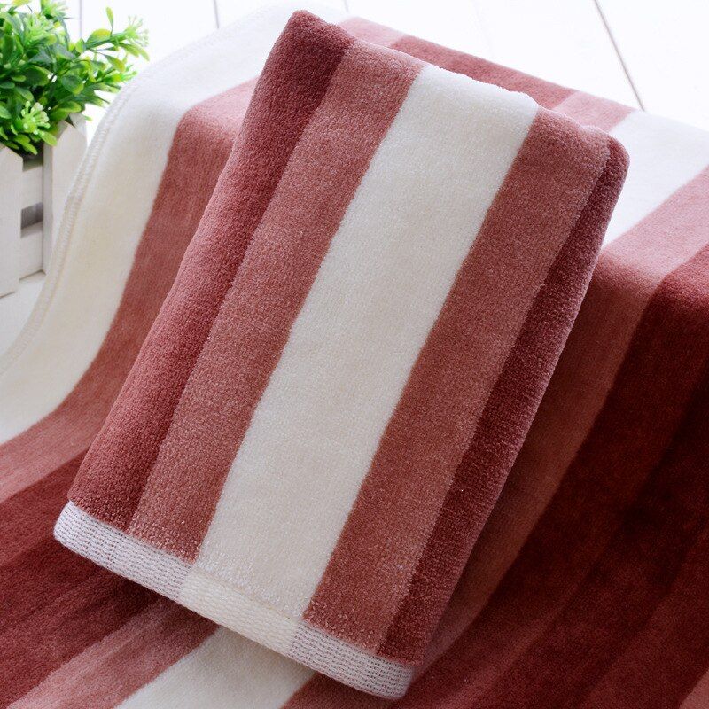 Multicolor Mosaic Striped  Washcloth Bathroom Towel