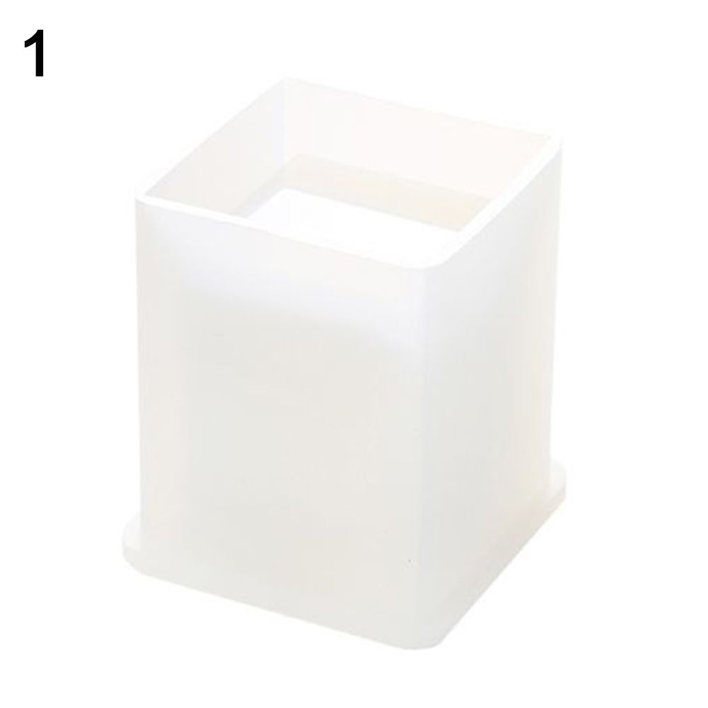 Cylinder Cuboid Silicone Epoxy Resin DIY Pen Holder Mold-1#