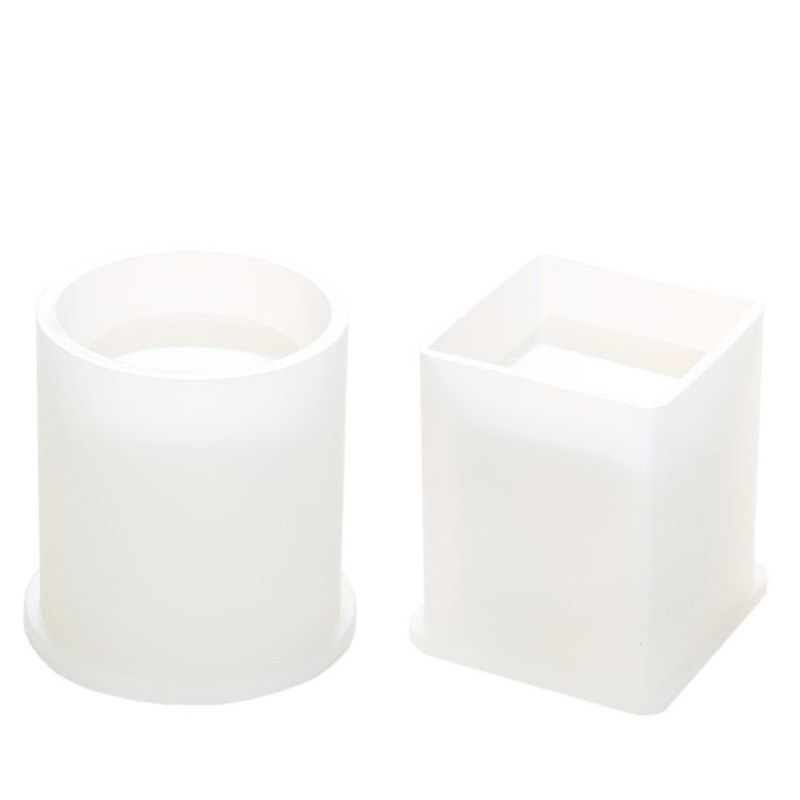 Cylinder Cuboid Silicone Epoxy Resin DIY Pen Holder Mold-2#