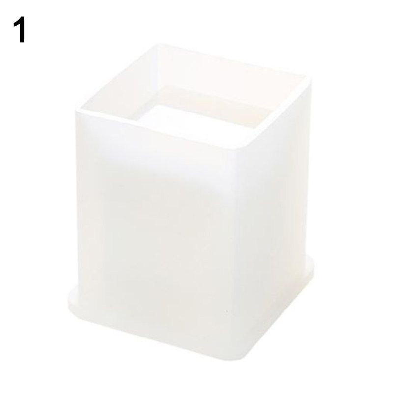 Cylinder Cuboid Silicone Epoxy Resin DIY Pen Holder Mold-2#