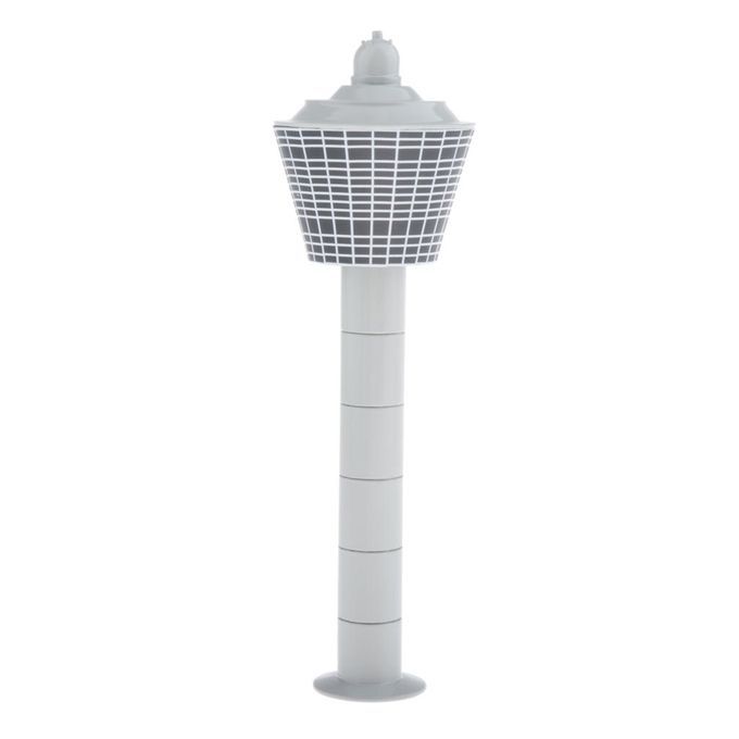 1:400 Scale Plastic Simulation Airport Tower Scene Model DIY Set