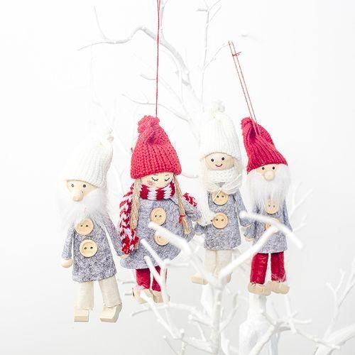 1 Set 4Pcs Christmas Tree Decorations Felt Cloth