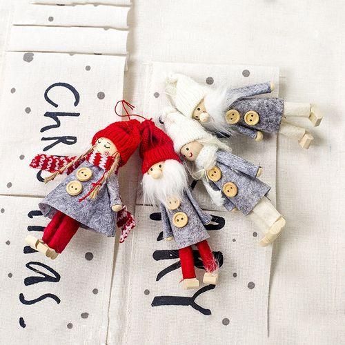 1 Set 4Pcs Christmas Tree Decorations Felt Cloth