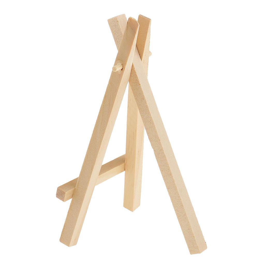 5pcs Mini Wooden Easel Display Painting Stand Card Canvas Holders