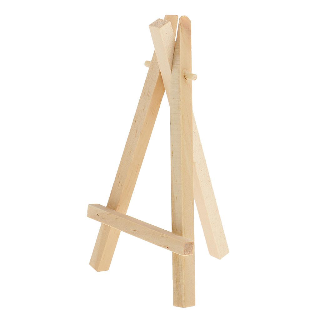 5pcs Mini Wooden Easel Display Painting Stand Card Canvas Holders