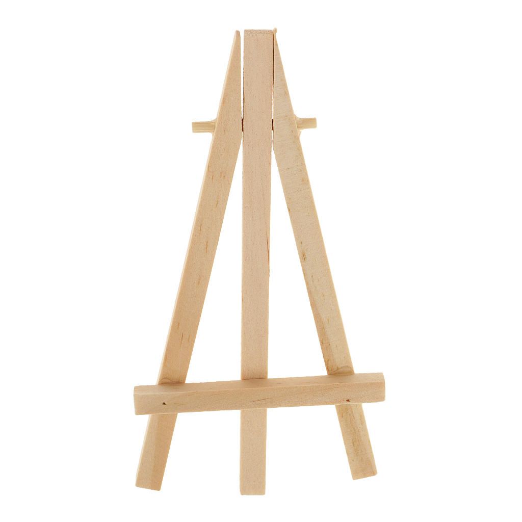 5pcs Mini Wooden Easel Display Painting Stand Card Canvas Holders