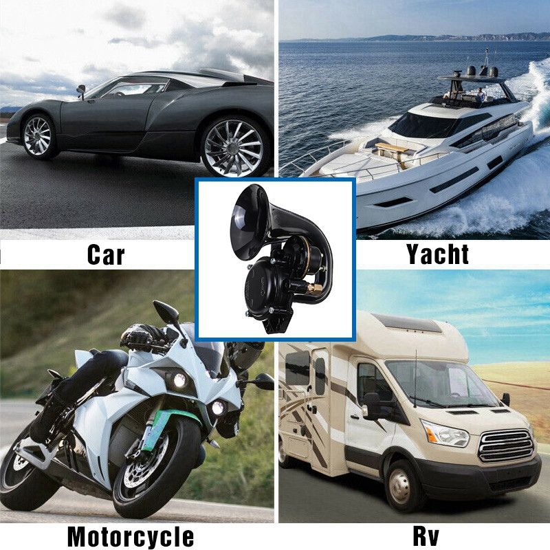 600DB 12/24V Electric Snail Air Horn Loud Sound For Car Motorcycle Truck Boat