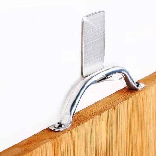 9pcs Of Self Adhesive Wall Hook/ Hanger Stainless Steel