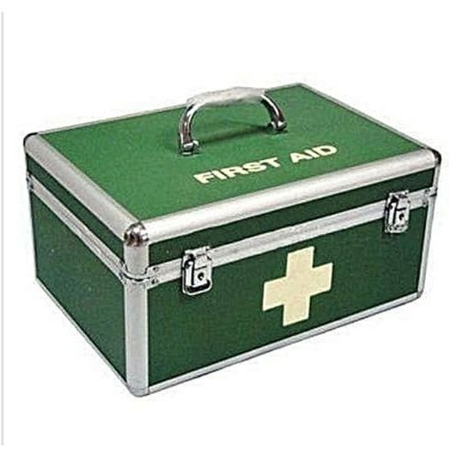 First Aid Box  - Green - Fully Equipped (Medium)