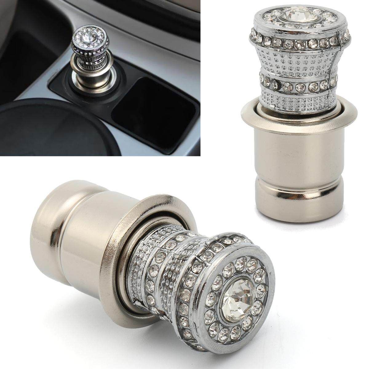 Crystal Bling Car 12v, Rhinestone Car Charger Decor Accessory Avocado
