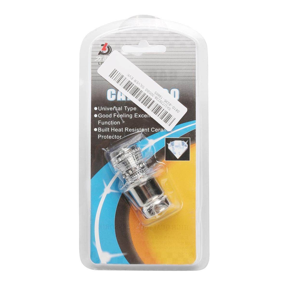 Crystal Bling Car 12v, Rhinestone Car Charger Decor Accessory Avocado