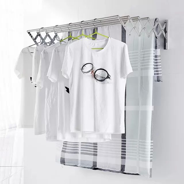 Adjustable Wall Mounted Clothes Drying Rack