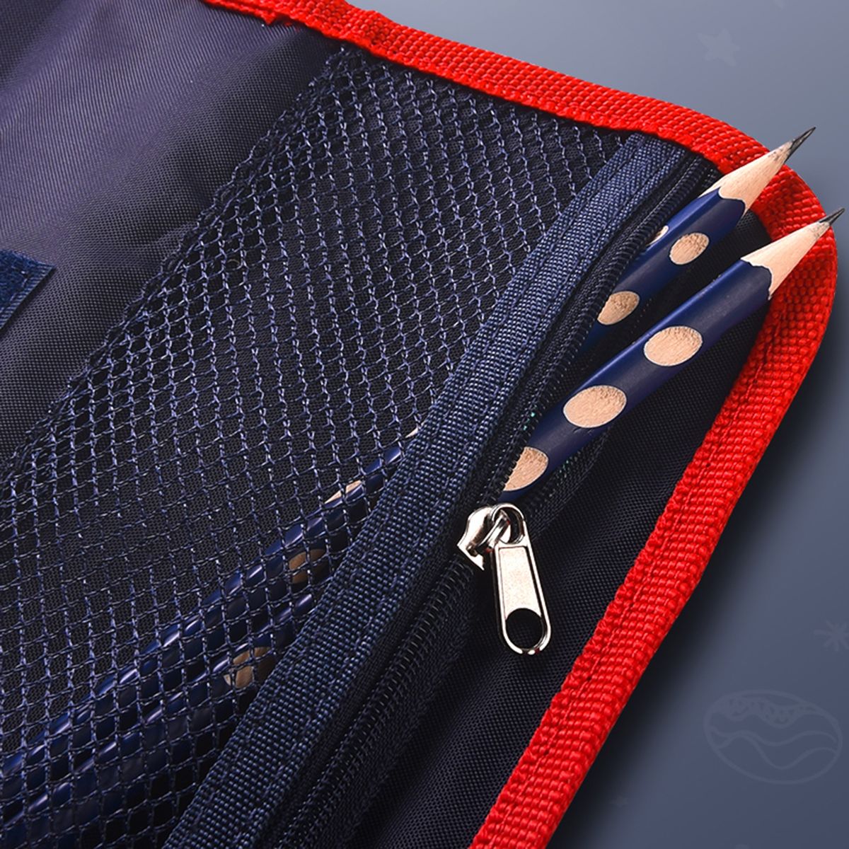 Pencil Case Mesh Pocket Pencil Pouch A