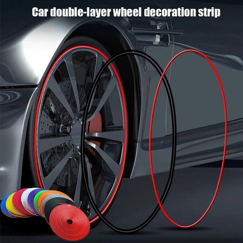 8M / Roll Rim s Car Vehicle Color Wheel Rims Protectors Protect Strip  Car Wheel Sticker Tire Protection Car Care Covers
