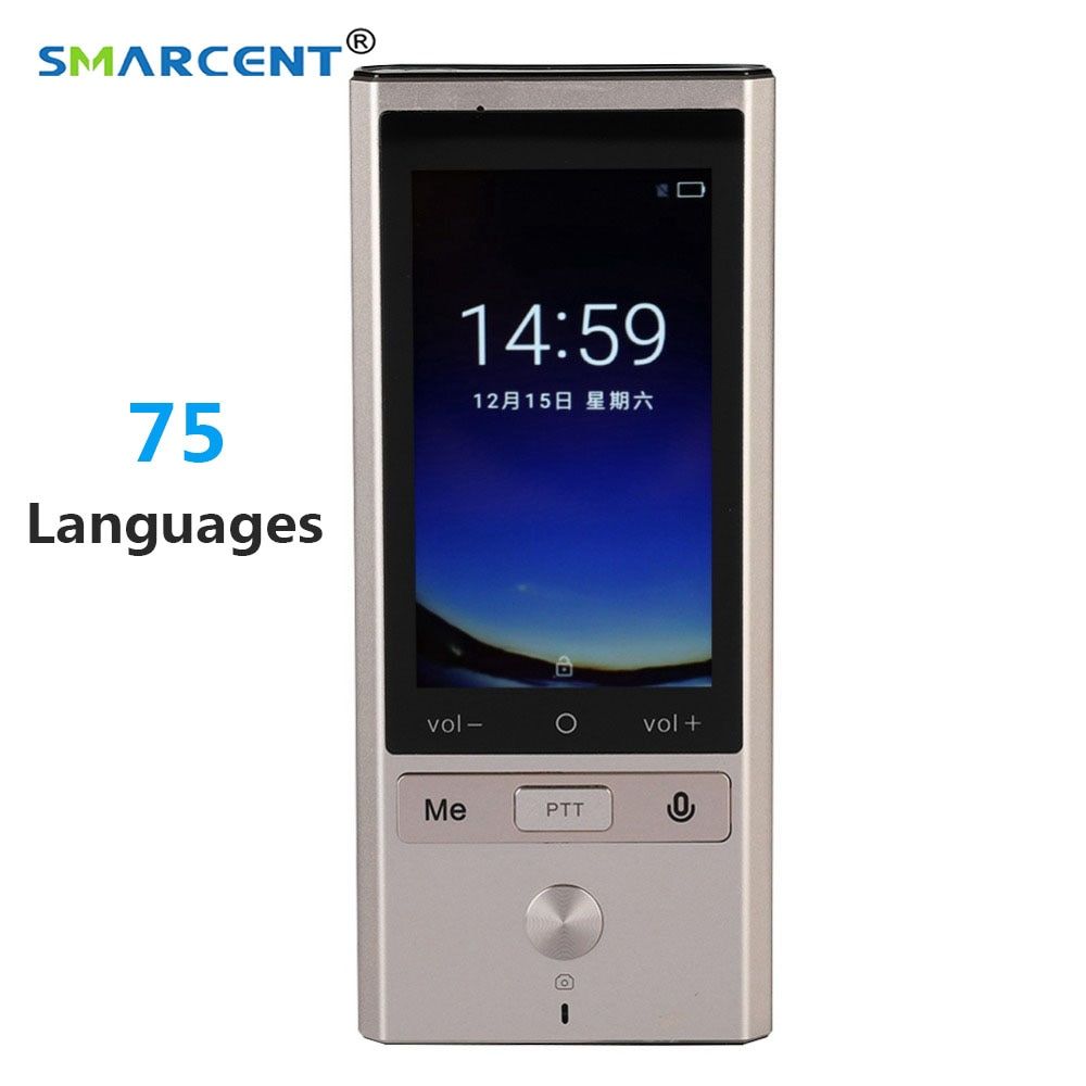 75 Languages Real Time Translation Smart Voice Translator WIFI+GPS+BT Multilingual Translator For Travel Meeting High Accuracy ASQOA