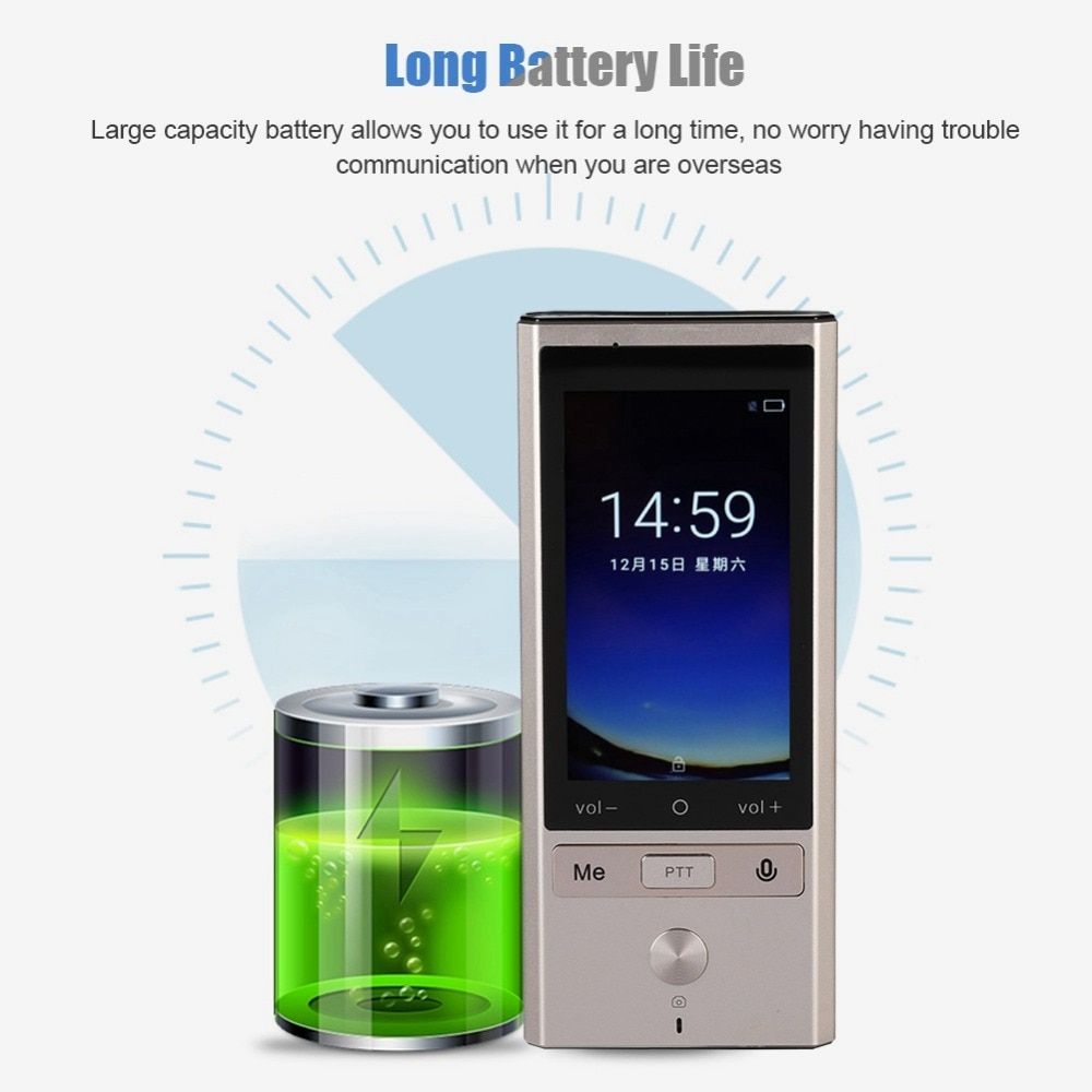 75 Languages Real Time Translation Smart Voice Translator WIFI+GPS+BT Multilingual Translator For Travel Meeting High Accuracy ASQOA