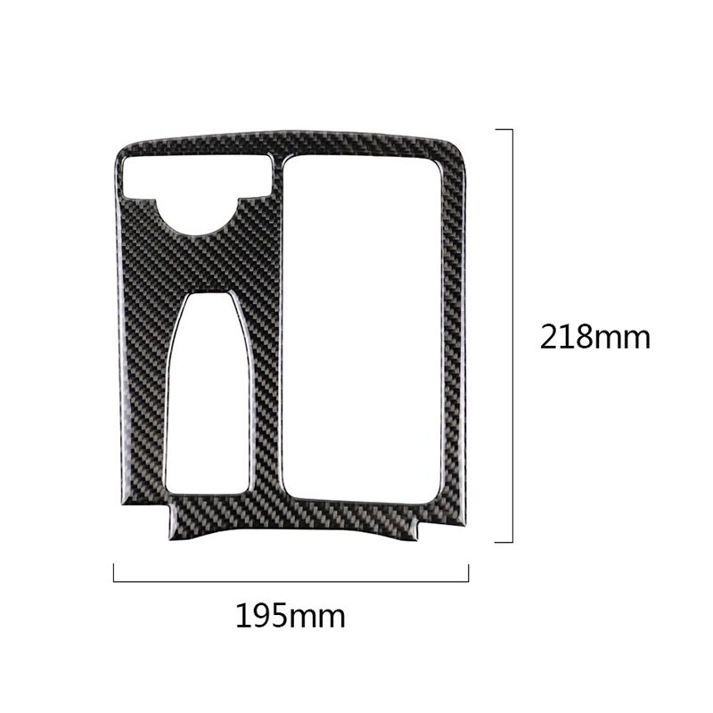 Car Carbon Fiber Left Drive Gear Position Panel Decorative Sticker For Mercedes-Benz W204 2007-2013 / W212 2010-2012