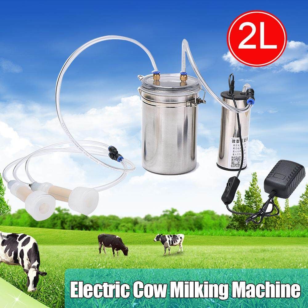 2L 1/2 Gal 2 Teats Goat Milker Electric Sheep Milking Machine Stainless Steel Australian Regulations