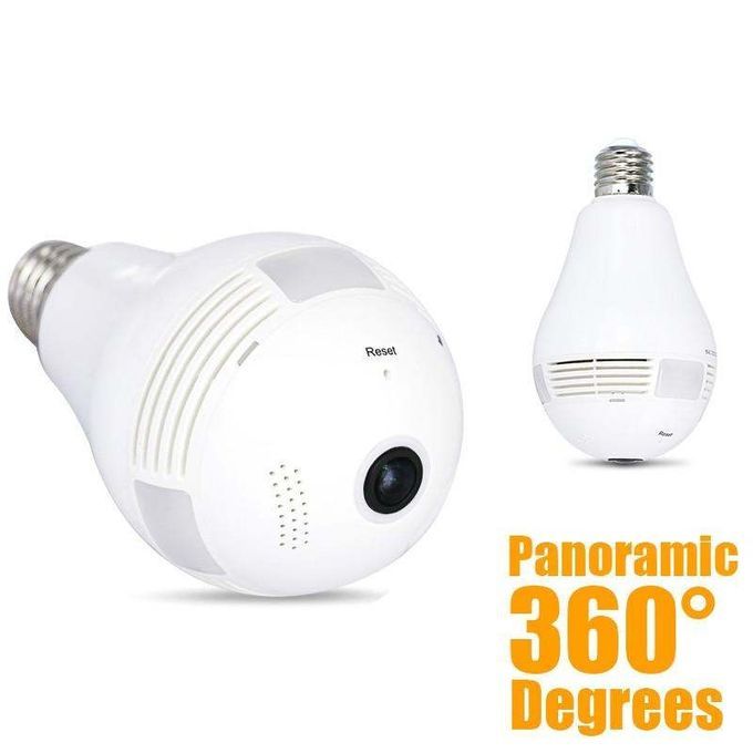 Wireless Bulb Lamp Fisheye 360° Surveillance Security Camera