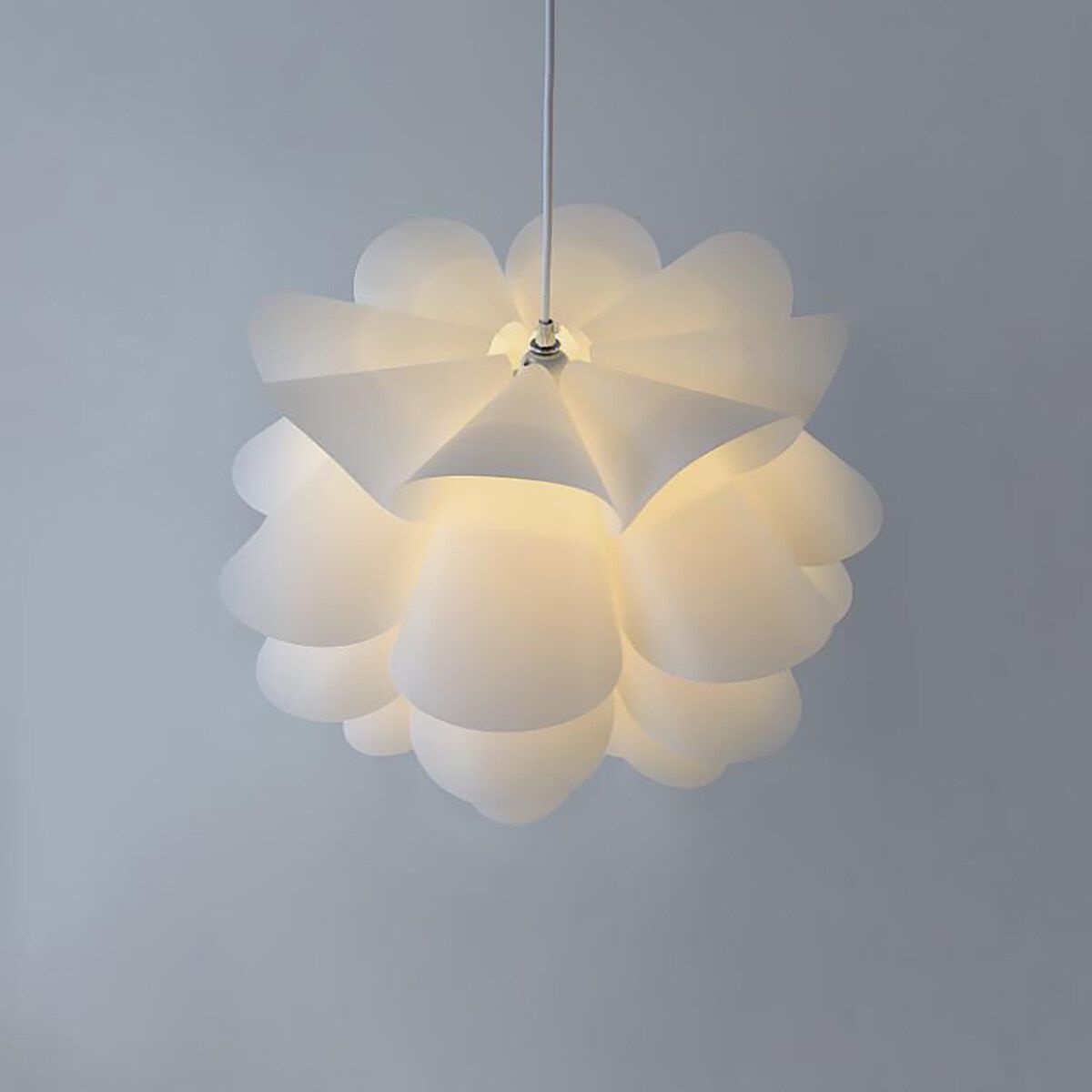 Flower Lamp Shade Modern Pendant Ceiling Light Shade Art DIY Livingroom Decoration White-S