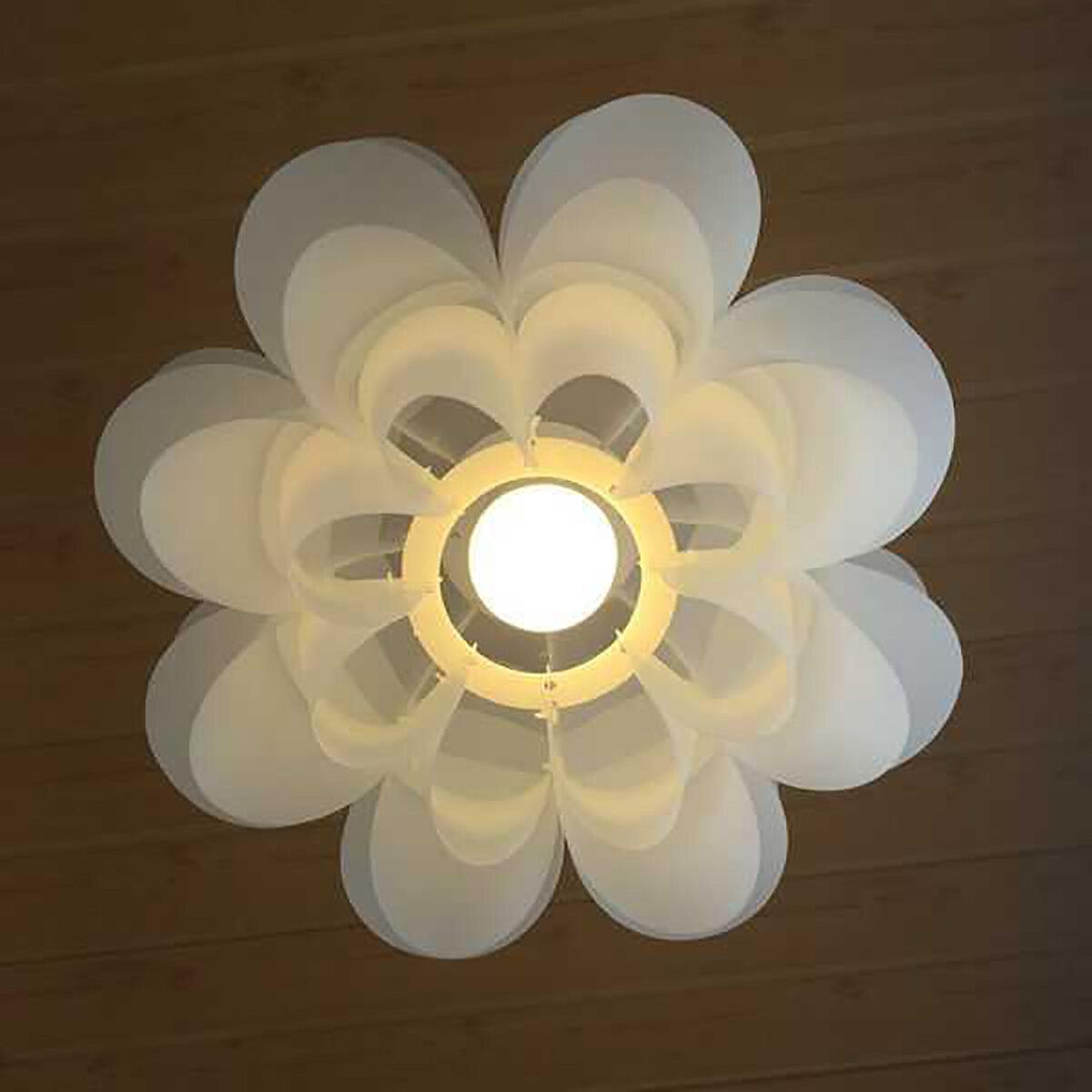 Flower Lamp Shade Modern Pendant Ceiling Light Shade Art DIY Livingroom Decoration White-S