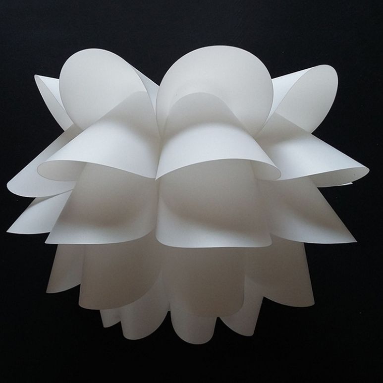 Flower Lamp Shade Modern Pendant Ceiling Light Shade Art DIY Livingroom Decoration White-S