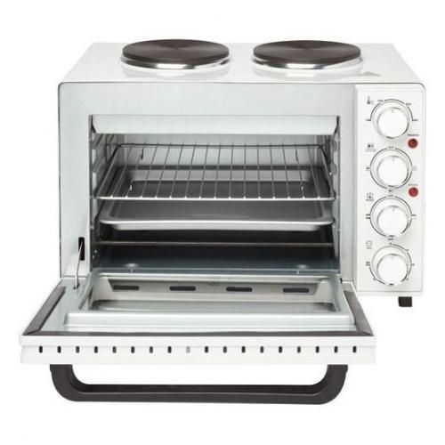 Table Top Oven With 2 Hot Plates 25 Litres