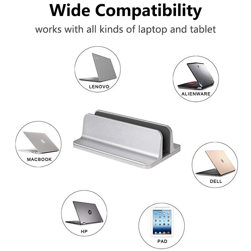 For Mackbook Air Pro Vertical Stand Holder Desk Adjustable