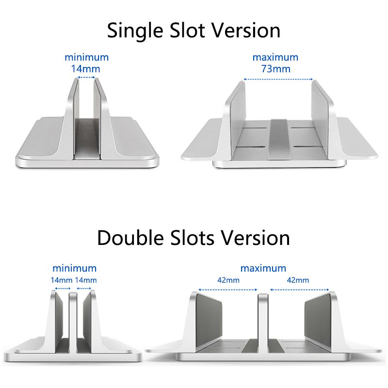 For Mackbook Air Pro Vertical Stand Holder Desk Adjustable
