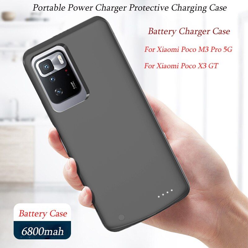 Charger Cases For Xiaomi Poco M3 Pro 5g Case 6800mah Power