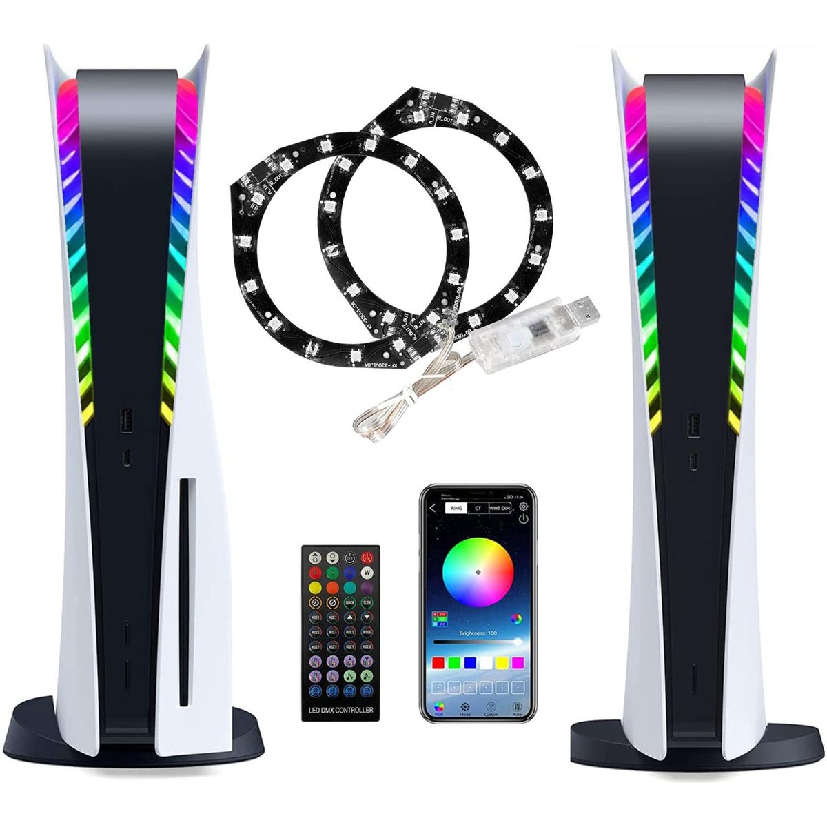 1 Set  Fittings Decor  RGB LED