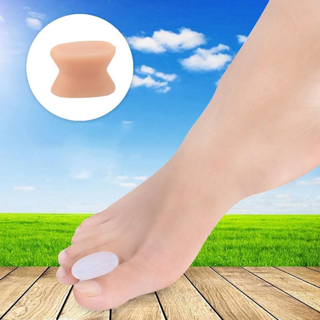 Toe Corrector Straightener Separators Bunion Relief S Skin Color